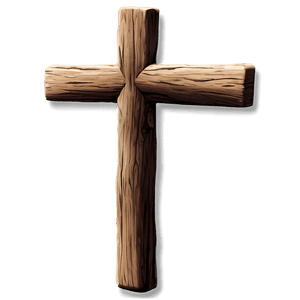 Rustic Wooden Cross PNG 05252024 PNG image with transparent background