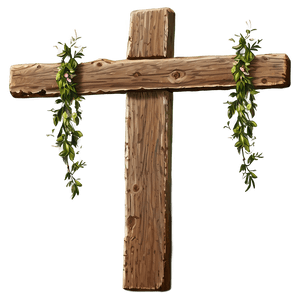Rustic Wooden Cross PNG 05252024 PNG image with transparent background