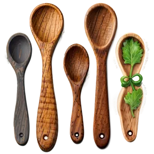 Rustic Wooden Spoon Png Vei PNG Image