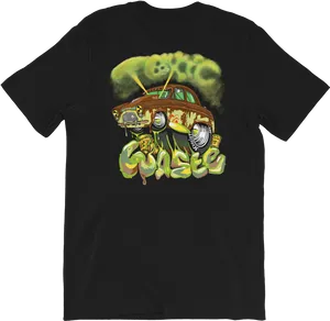 Rusty Car Graffiti T Shirt Design PNG Image