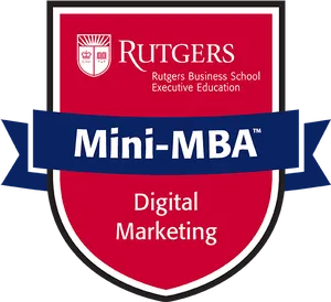 Rutgers Mini M B A Digital Marketing Logo PNG Image