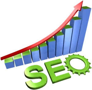 S E O Growth Graph3 D Illustration PNG Image