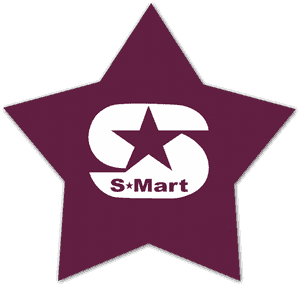S Mart Star Logo PNG image with transparent background