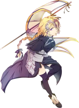 Saber Archer Hybrid Anime Character PNG Image