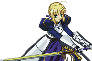 Saber Armedand Ready PNG Image