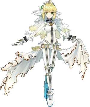 Saber Bride Artwork PNG Image