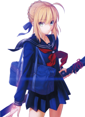 No Caption Provided - Fate Saber Master, HD Png Download PNG