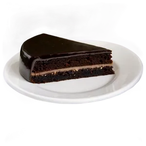 Sacher Cake Slice Png Wqe PNG Image