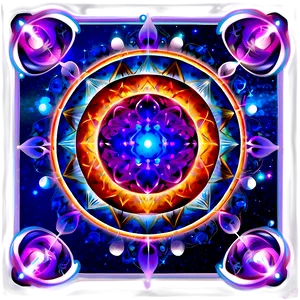 Sacred Geometry Galaxy Design Png 06252024 PNG Image