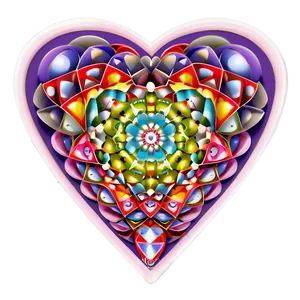 Sacred Geometry Heart Mandala Png Xev PNG Image