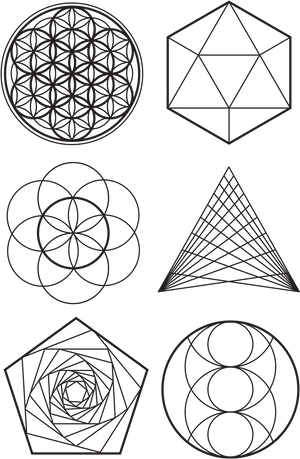 Sacred Geometry Vector Set PNG Image