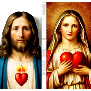 Sacred Heart Jesus Face Png 06292024 PNG Image