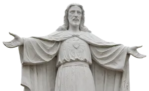 Sacred Heart Jesus Statue PNG Image