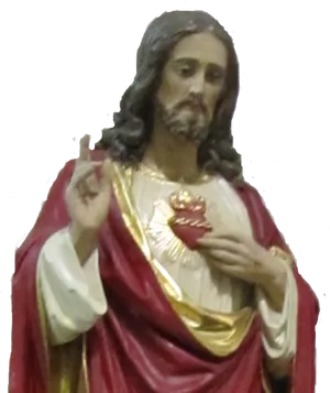 Sacred Heart Jesus Statue PNG Image