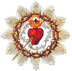 Sacred Heart Symbol Artwork PNG Image