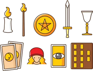 Sacred Symbolsand Objects PNG Image