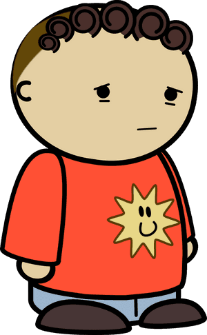 Sad Boy Png Image File - Cartoon Character Sad, Transparent PNG with transparent background