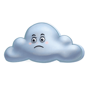 Sad Cartoon Cloud PNG 05252024 PNG
