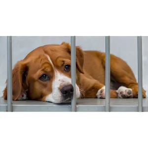 Sad Dog Looking Down Png Peb PNG Image