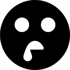 Sad Emoji Graphic PNG image with transparent background