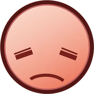 Sad Face Emoji Graphic PNG Image