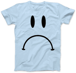 Sad Face T-shirt - Alan Walker T Shirts, HD Png Download PNG image with transparent background