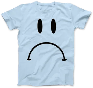 Sad Face T Shirt Design PNG Image