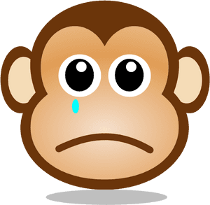 There Is 19 Clip Art Sad Frog Meme Free Cliparts All - Sad Monkey Face Clipart, HD Png Download PNG image with transparent background