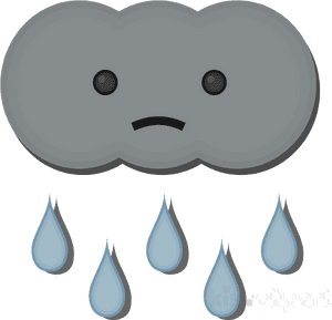 Sad Rain Cloud Png , Transparent Cartoons - Sad Cloud Clipart, Png Download PNG image with transparent background