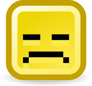 Emoticon,area,text - Sad Face Pixelated, HD Png Download PNG image with transparent background