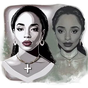 Sade Portrait Artwork Png Idt70 PNG Image