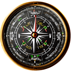 Safari Adventure Compass PNG 06122024 PNG image with transparent background