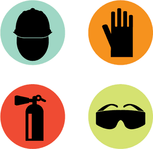 Set Of Four Safety Icons - Transparent Background Safety Goggles Clipart Png, Png Download PNG image with transparent background