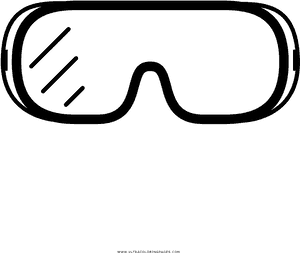 Safety Goggles Coloring Page, HD Png Download PNG image with transparent background