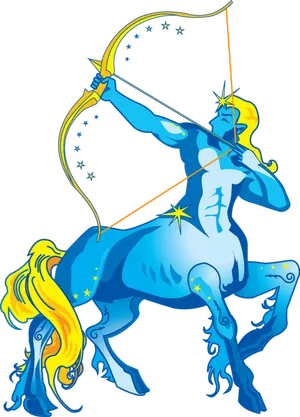 Sagittarius Zodiac Archer Illustration PNG Image