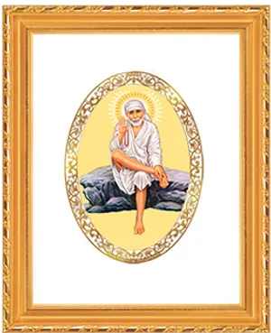 Sai Baba Traditional Portrait PNG Image