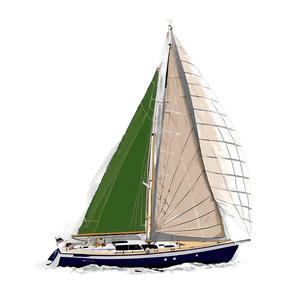 Sailboat under Full Sail PNG 38 PNG