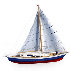 Sailboat under Full Sail PNG nlj36 PNG
