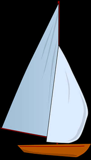 Sailboat Vector Illustration PNG image with transparent background