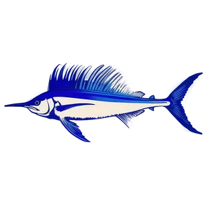 Sailfish In Deep Blue Png Wec PNG Image