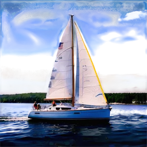 Sailing In Maine's Waters Png 15 PNG Image