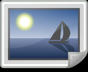 Sailing Photo Frame Graphic PNG image with transparent background