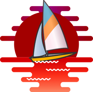 Yacht Sunset Clipart, HD Png Download PNG image with transparent background