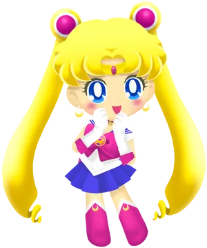 Sailor Moon Cute Pose PNG Image