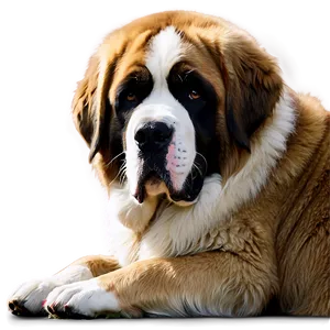 Saint Bernard Lazy Day Png 06252024 PNG Image