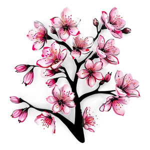 Sakura Blossom Background Png Nir PNG Image