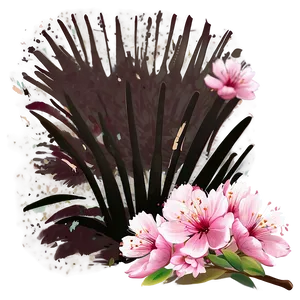 Sakura Flower Art Png Ted PNG Image