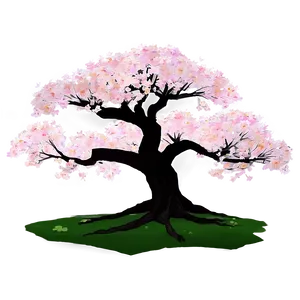 Sakura Tree Sunset Silhouette Png Pdd PNG Image