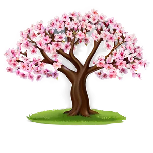 Sakura Tree With Festival Background Png 49 PNG Image