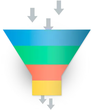 Sales Funnel Graphic PNG Image